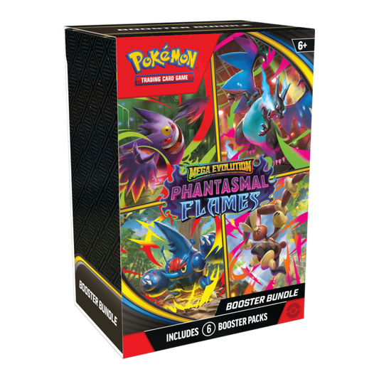 Pokemon Mega Evolution Phantasmal Flames Booster Bundle (6 Packs)