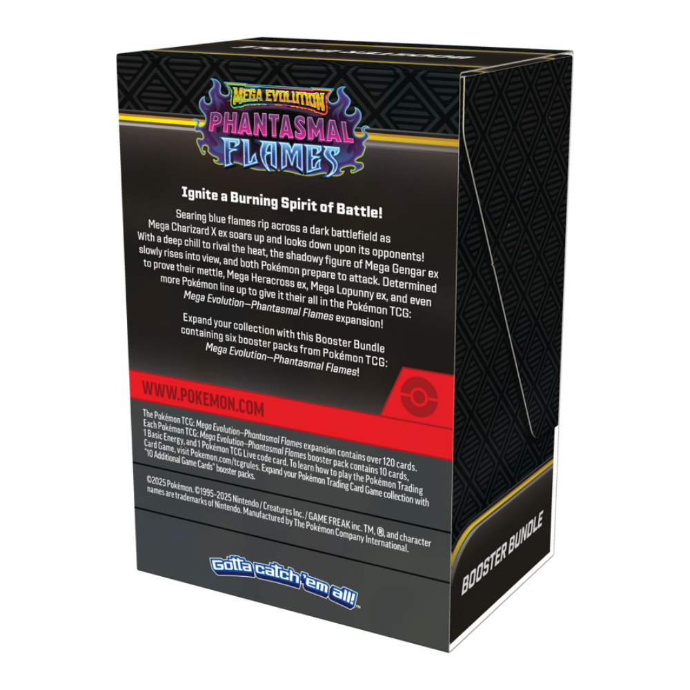 Pokemon Mega Evolution Phantasmal Flames Booster Bundle (6 Packs)