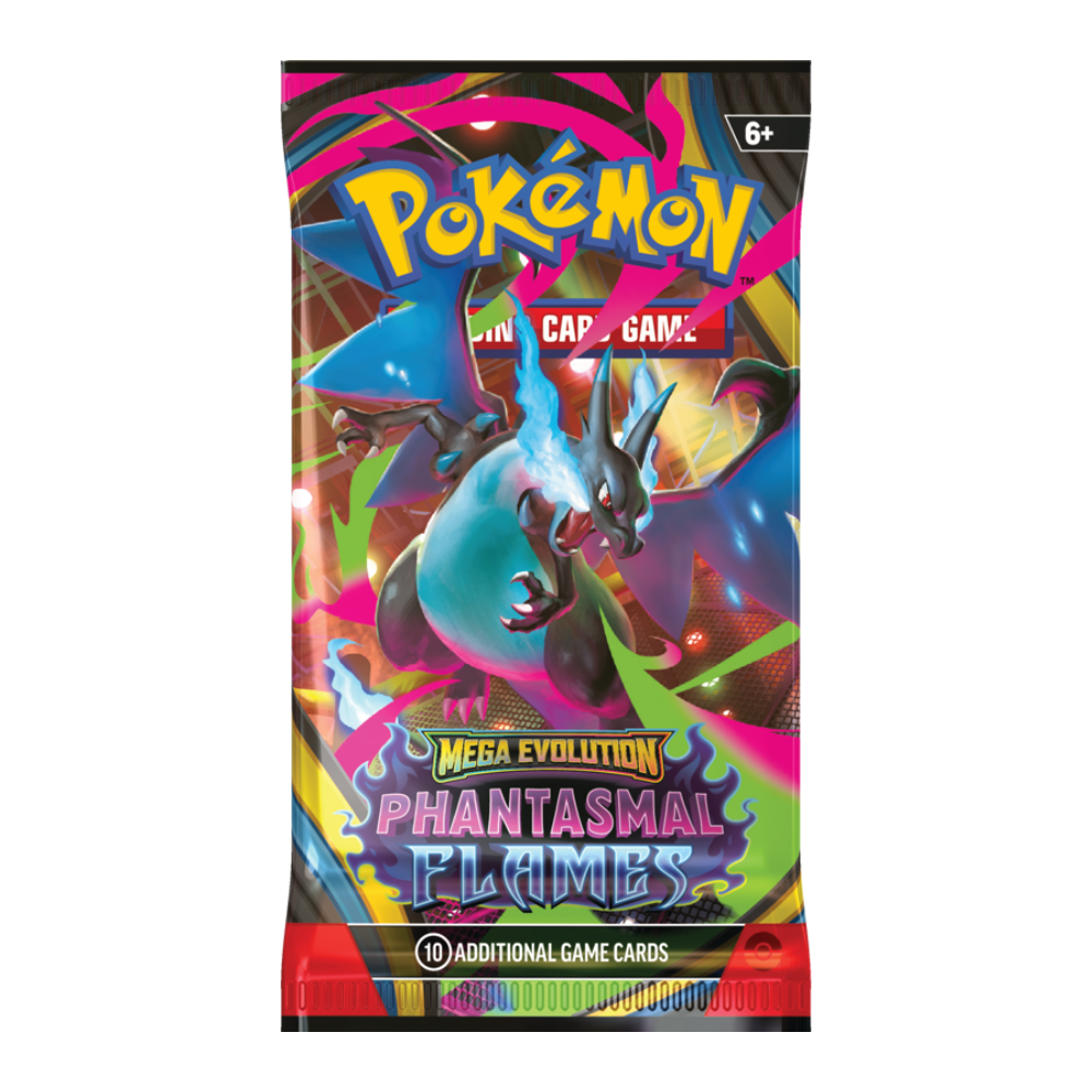 Pokemon Mega Evolution Phantasmal Flames Booster Pack (10 Cards)