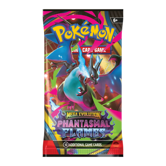 Pokemon Mega Evolution Phantasmal Flames Booster Pack (10 Cards)