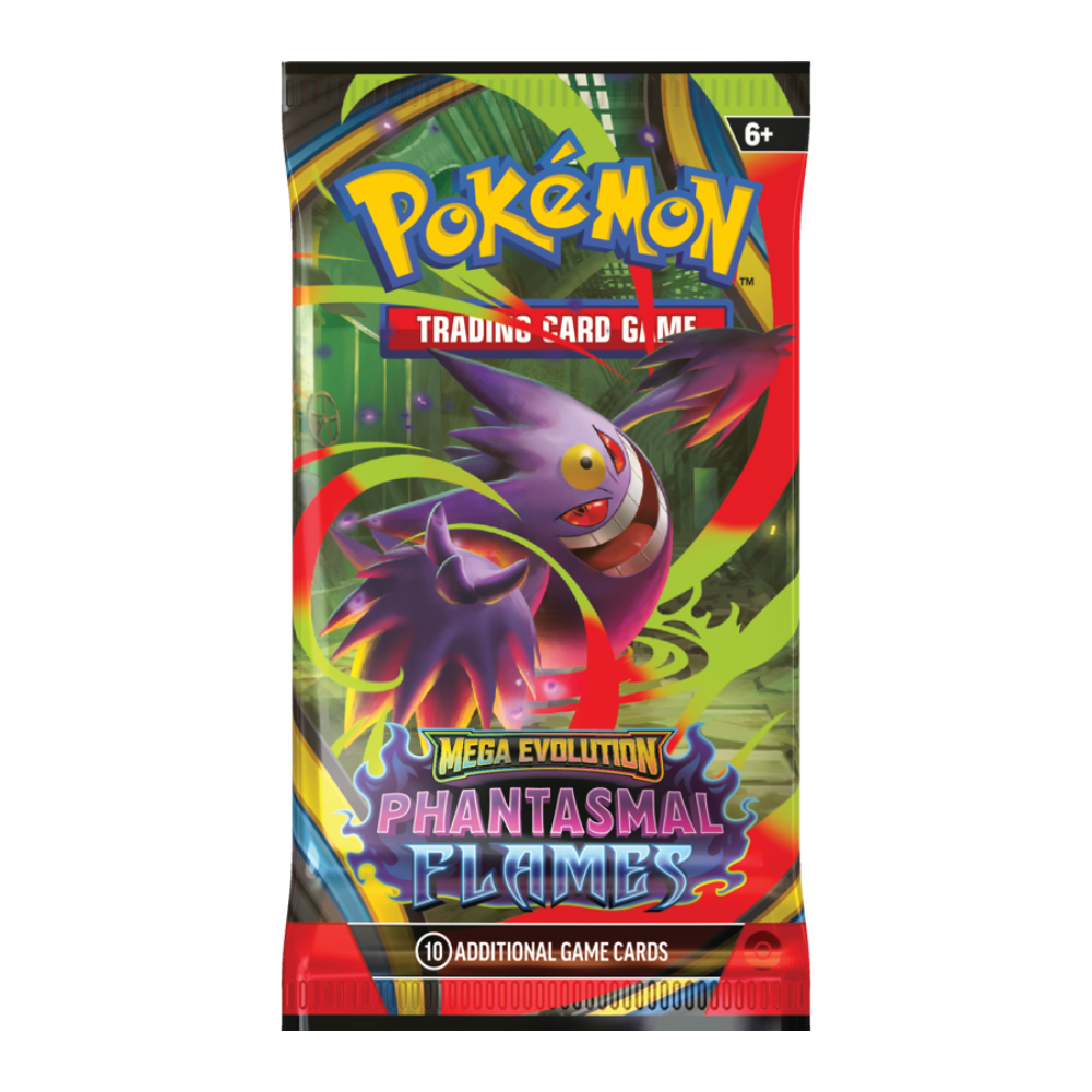 Pokemon Mega Evolution Phantasmal Flames Booster Pack (10 Cards)