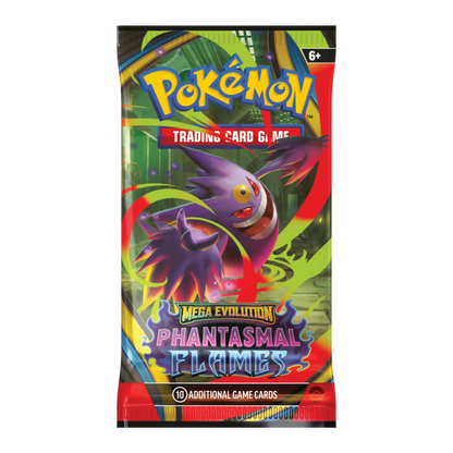 Pokemon Mega Evolution Phantasmal Flames Booster Pack (10 Cards)