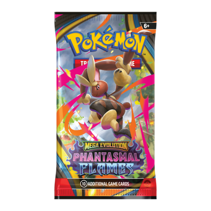 Pokemon Mega Evolution Phantasmal Flames Booster Pack (10 Cards)