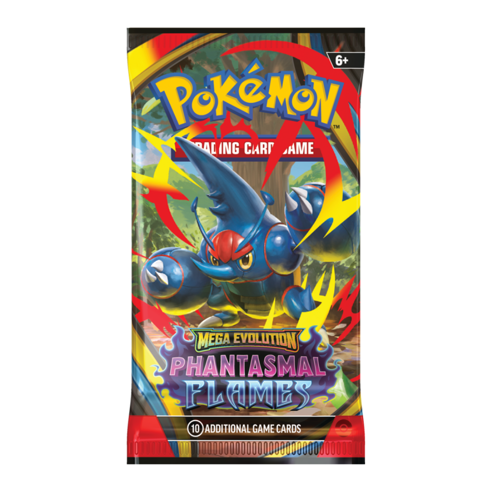 Pokemon Mega Evolution Phantasmal Flames Booster Pack (10 Cards)