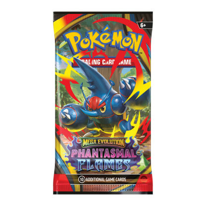 Pokemon Mega Evolution Phantasmal Flames Booster Pack (10 Cards)